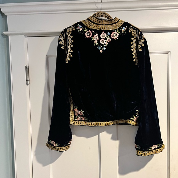 Chasing Unicorns Dark Horse Silk Velvet Jacket - NWT - XL - Picture 9 of 14